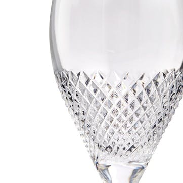 Diamond Mosaic Set of 2 Goblets 280ml, Clear