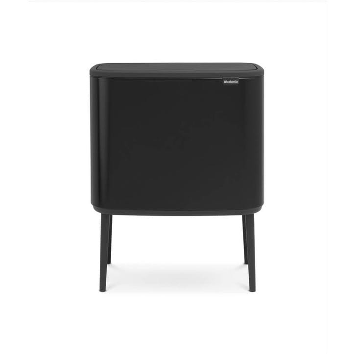 Bo Recycling Bin with 2 Inner Buckets, Matt Black