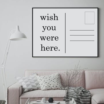 'Wish You Were Here' Print - 50 x 70cm
