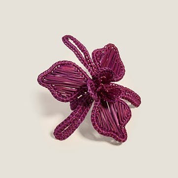 Orchid Napkin Ring , Mulberry