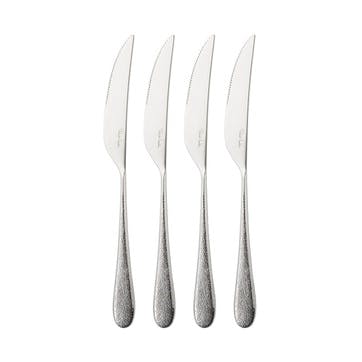 Sandstone Set of 4 Steak Knifes L24cm, Stainless Steel