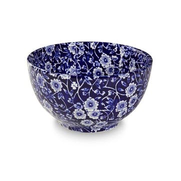 Calico Footed Bowl, D12cm, Blue