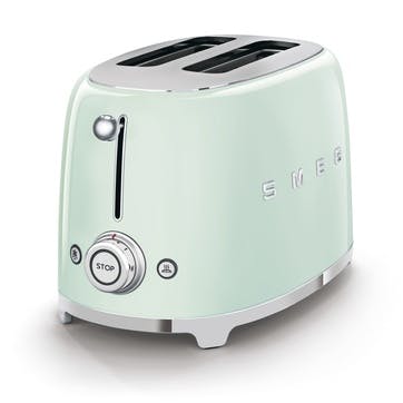 50's Retro 2 Slot Toaster, Pastel Green