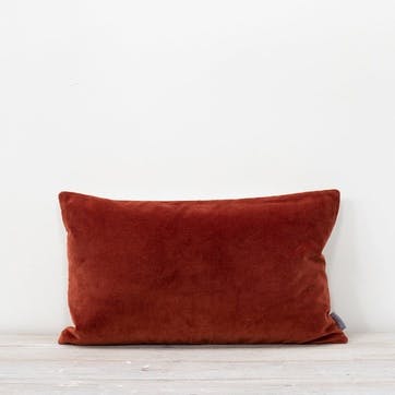 Misi Velvet Cushion 30 x 50cm, Rust