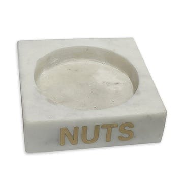 Nuts Dish L12.5x W12.5 x H3.5cm, White