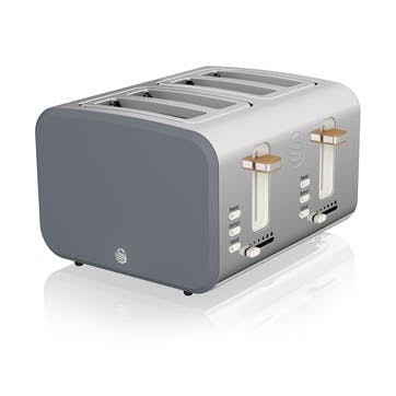 Nordic 4-Slice Toaster, Slate Grey