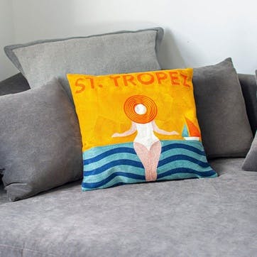 St Tropez Cushion 45 x 45cm, Orange