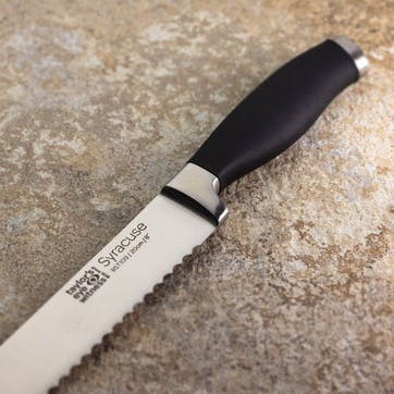 Syracuse Soft Grip Bread Knife 20cm, Black