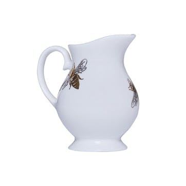 Milk jug, H8.8 x D8cm, Casacarta, Bee, white