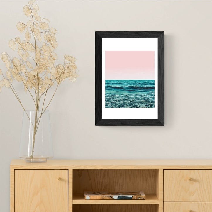 83 Oranges, Ocean Main Framed Art Print