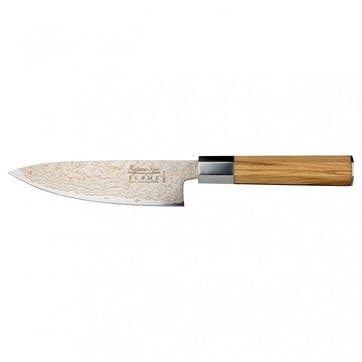 Flame Chef's Knife, 20cm, Olive Wood