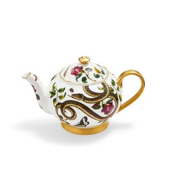 Teapot, Floral/Snake