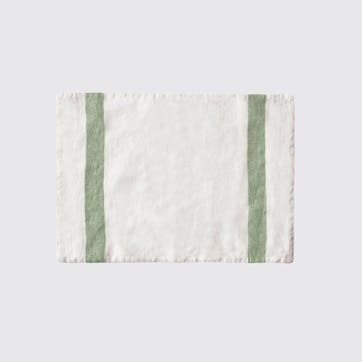 Arles Stripe Placemat H32 x W47cm, Olive