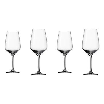Vivo Voice Set of 4 Red Wine Glasses 500ml Clear,