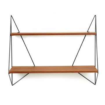 Large shelf, H64 x W22 x L75cm, Serax, Butterfly Shelf, Brown