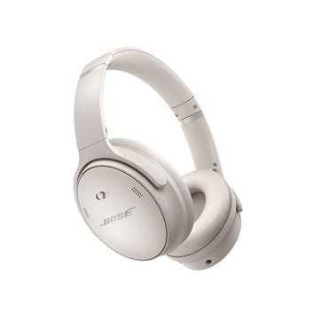 Bose QuietComfort 45 Noise-Canceling Wireless Headphones, White Smoke , White