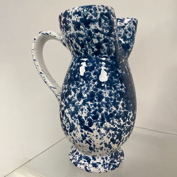 Splatter Jug H23cm, Blue