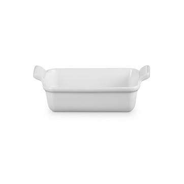 Stoneware Heritage Rectangular Dish, 19cm, White