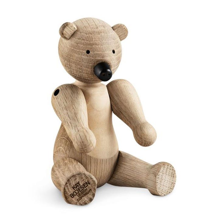 Bear Wooden Figurine, Small, Oak/Maple