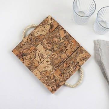 Cork Trivet W20 x L30cm, Natural