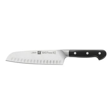 Pro Santoku Knife with Hollow Edge