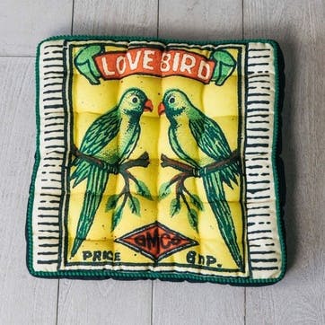 Love Birds Matchbox Seat Pad