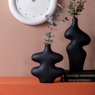 Organise Curves Vase H21.5cm, Black