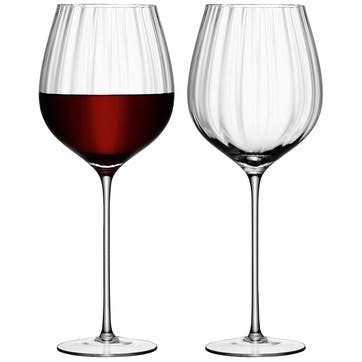 Aurelia Red Wine Glass Set of 2 660ml, Clear Optic