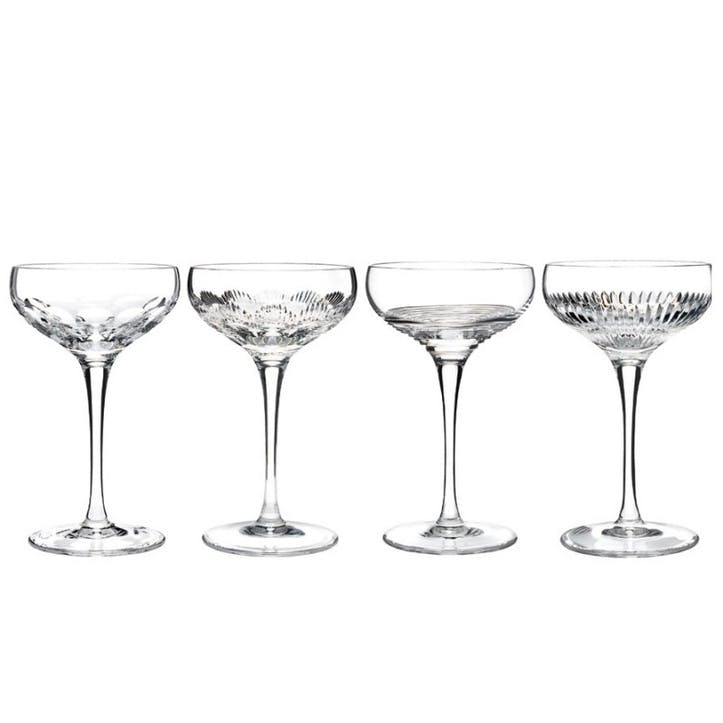 Waterford Mixology Champagne Coupe, Set of 4, Clear