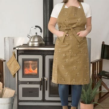 Giraffe Adult Apron 72 x 90cm, Mustard