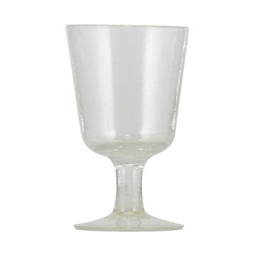 Recycled Set of 6 Wine Glasses 250ml, Pearl White