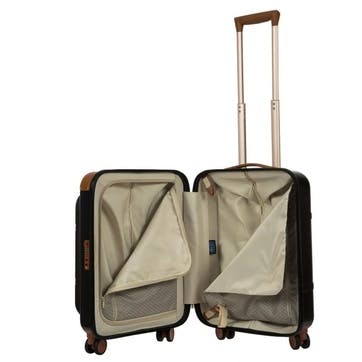 Bellagio 2 Cabin Suitcase with Front Pocket, 55cm; Black Tobacco