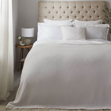 Colville King Bedspread , White