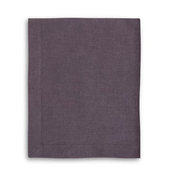 Mitered Hem Tablecloth, Aubergine, 160 x 325cms