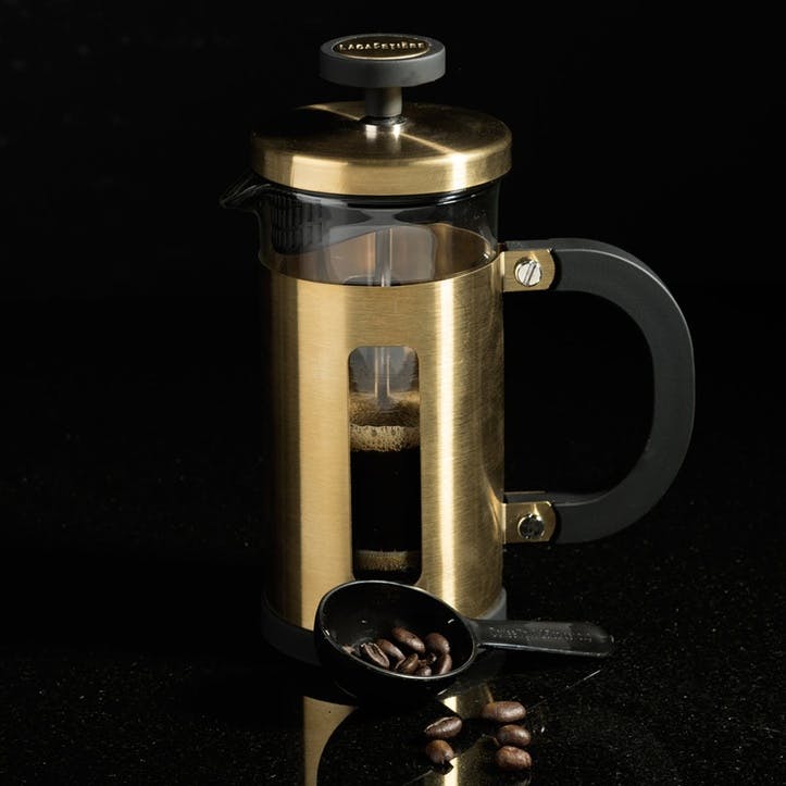 Edited Pisa Cafetiere Brushed Gold, 3 Cup