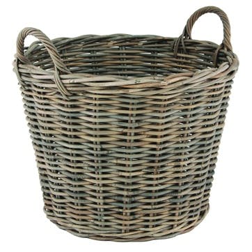 Rattan Woven Round Laundry Basket