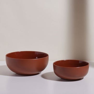 Serving Bowls, Terracotta