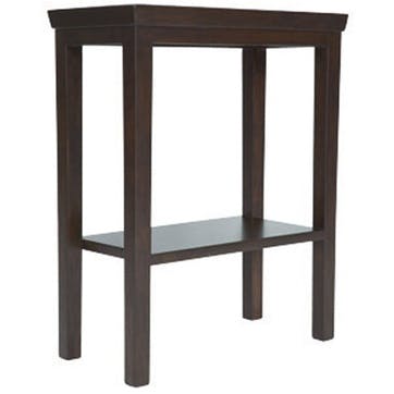 Gustavian Wooden Side Table, Ebony Brown