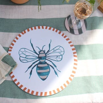 Wasp Placemat, D28cm, Multi