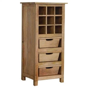Cotswold Wine Cabinet, Natural