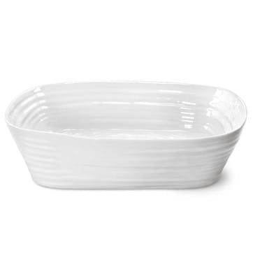 Rectangular Roasting Dish; White