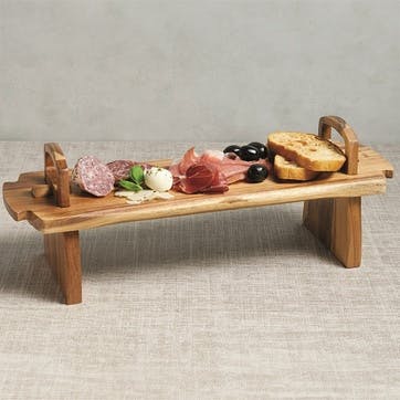 Antipasti platform platter, 37 x 12 x 13cm, Kitchen Craft, acacia wood