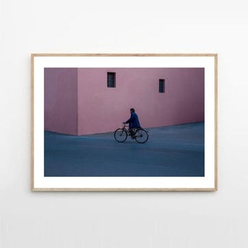 Christina Kayser O. Bicycle Man, 30x40, Purple