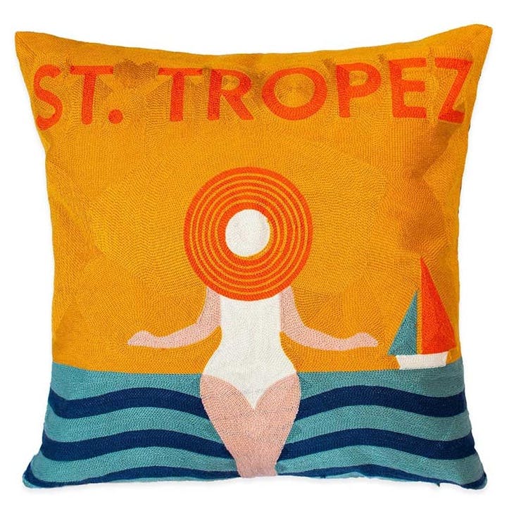 St Tropez Cushion 45 x 45cm, Orange