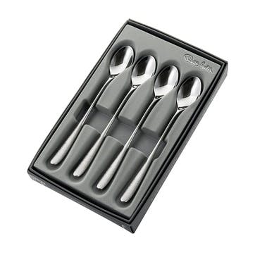 Sandstone Set of 4 Long Handled Spoons L20cm, Stainless Steel