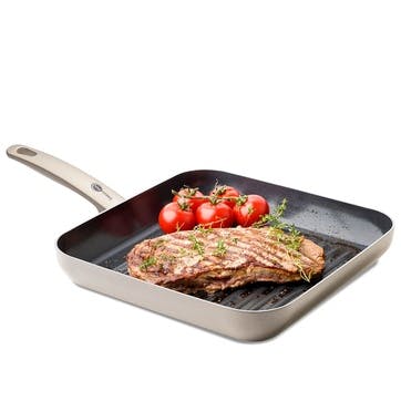 Cambridge Non-Stick Square Griddle Pan 28cm, Bronze