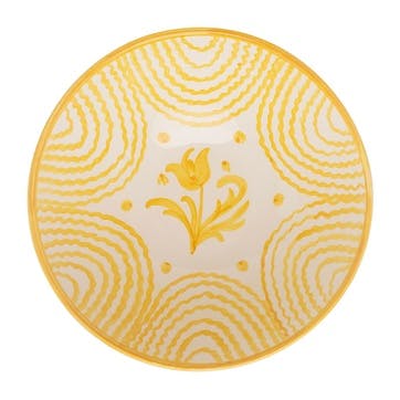 Flor Serving Bowl D31cm, Yellow