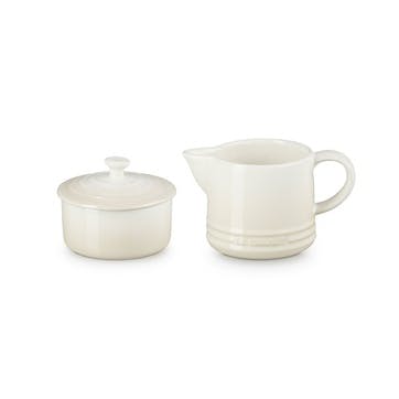 Stoneware Milk & Sugar Set, Meringue