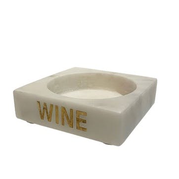 Wine Bottle Holder L12.5x W12.5 x H3.5cm, White