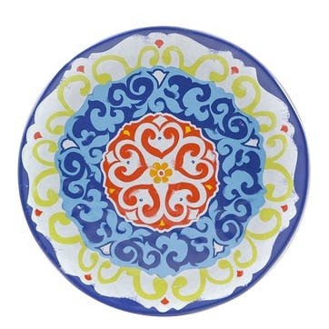 Nador Melamine Round Platter 42cm, Multi